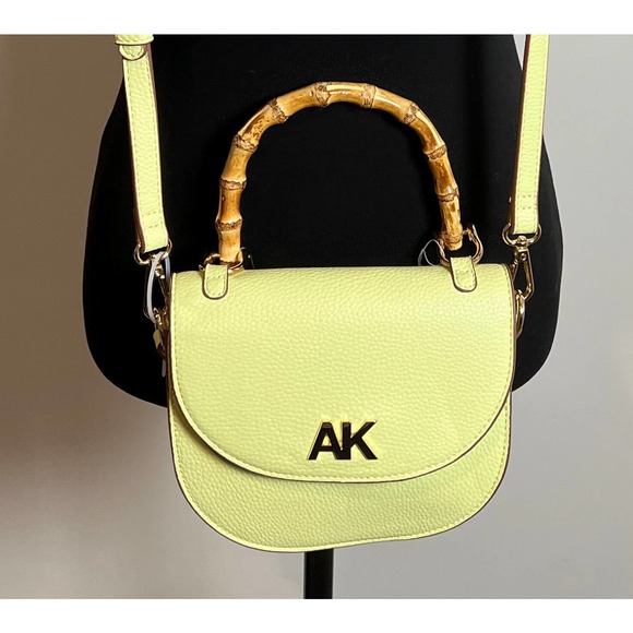 Anne Klein Mini Bamboo Top Handle Detachable Adjustable Crossbody - Picture 3 of 8